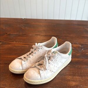 White and Green Sneakers